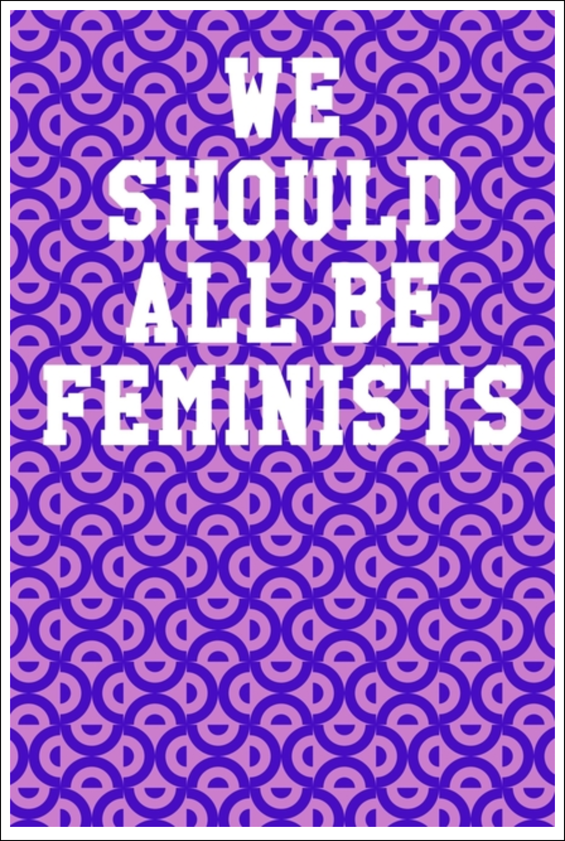 We Should All Be Feminists: Ukulele Tab Notebook - Semi-Circle Patterns Purple & Pink Notebooks - Tophatter Daily Deals