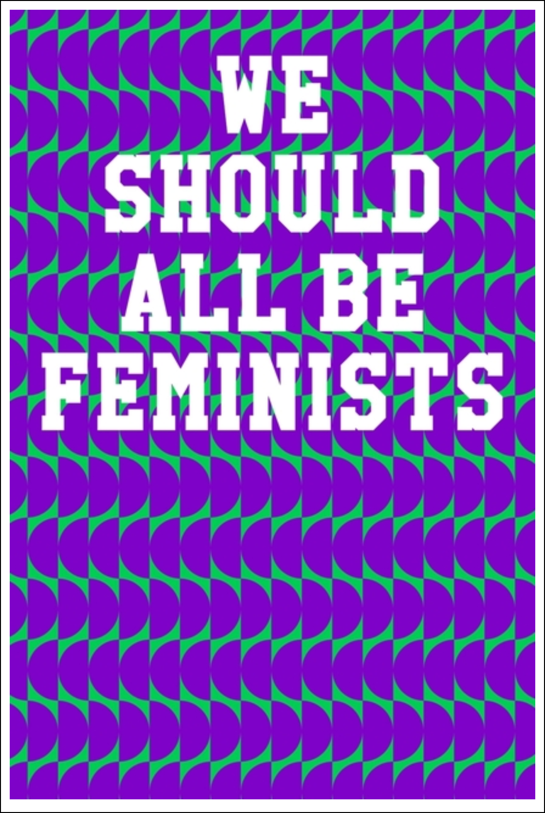 We Should All Be Feminists: Ukulele Tab Notebook - Semi-Circle Patterns Purple & Green Notebooks - Tophatter Daily Deals