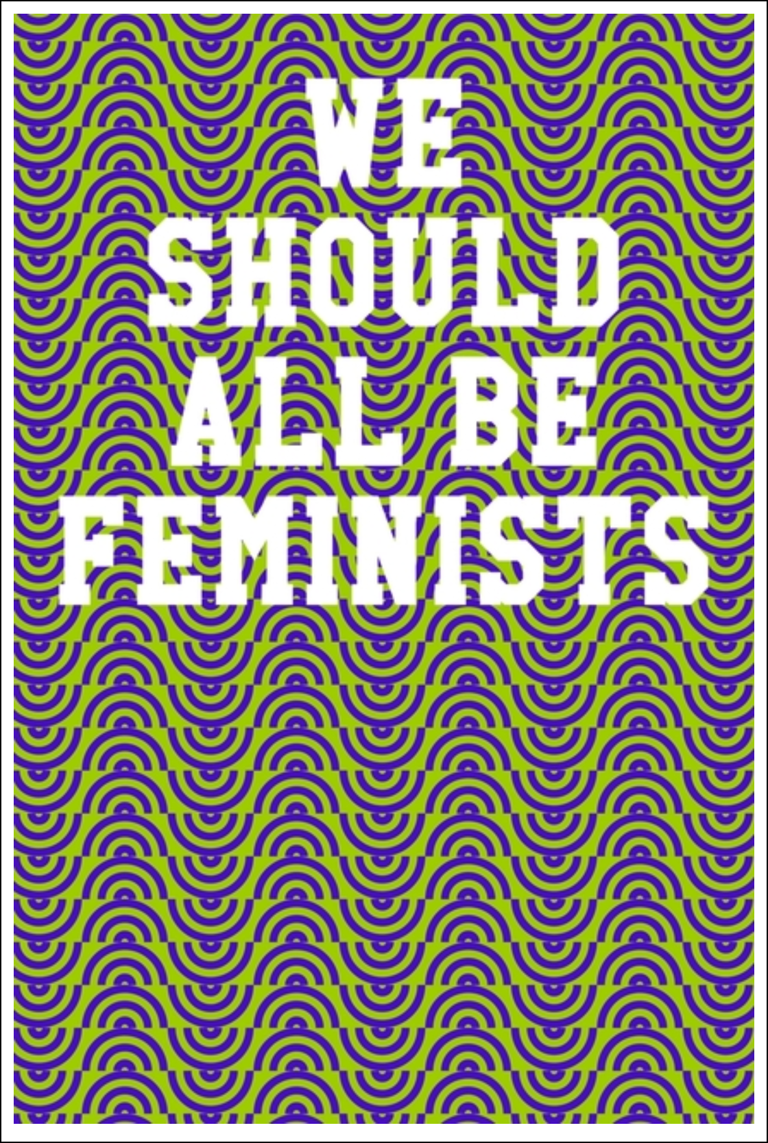 We Should All Be Feminists: Ukulele Tab Notebook - Semi-Circle Patterns Lime & Purple Notebooks - Tophatter Daily Deals