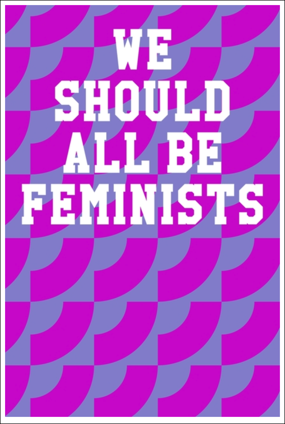 We Should All Be Feminists: Ukulele Tab Notebook - Semi-Circle Patterns Lilac & Fuchsia Notebooks - Tophatter Daily Deals