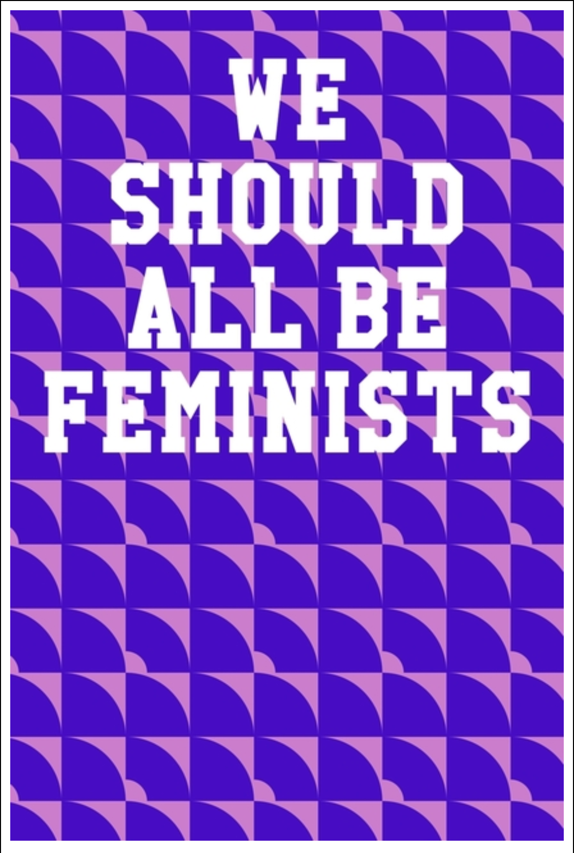 We Should All Be Feminists: Ukulele Tab Notebook - Semi-Circle Patterns Pink & Purple Notebooks - Tophatter Daily Deals