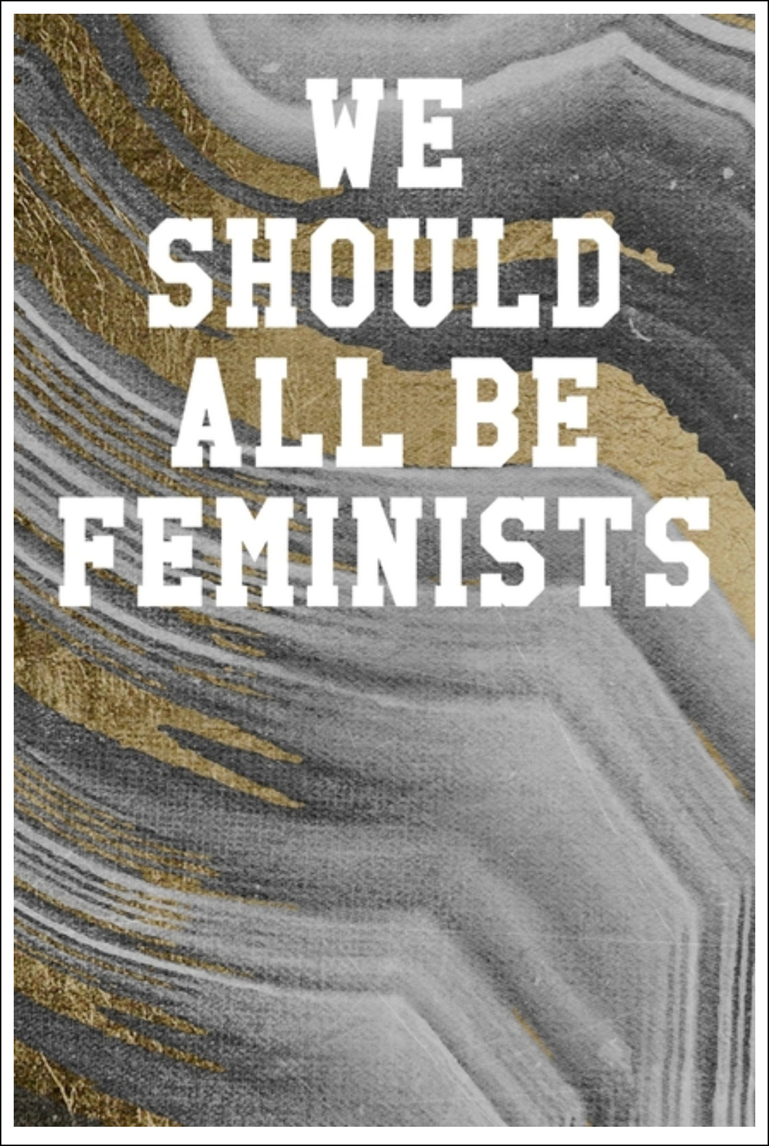 We Should All Be Feminists: Ukulele Tab Notebook - Marble Patterns Gray Sandstone Notebooks - Tophatter Daily Deals