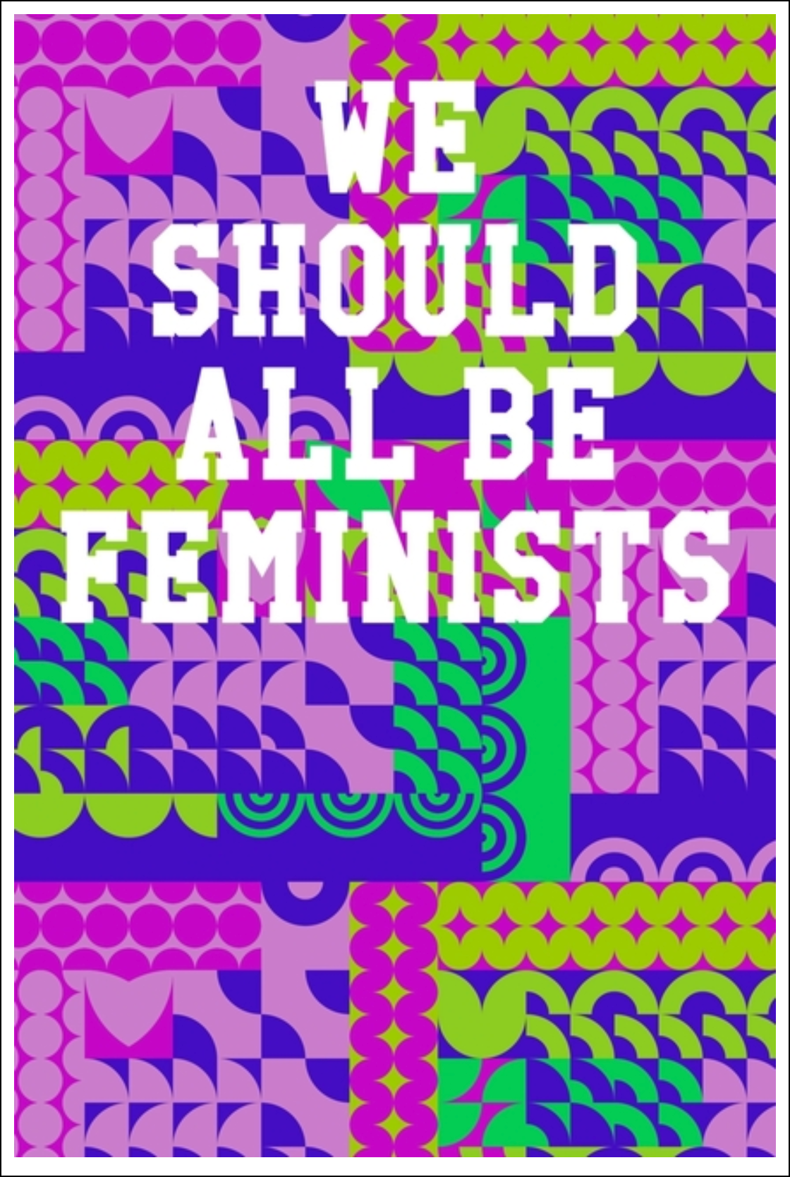 We Should All Be Feminists: Ukulele Tab Notebook - Collage Patterns Circles Notebooks - Tophatter Daily Deals