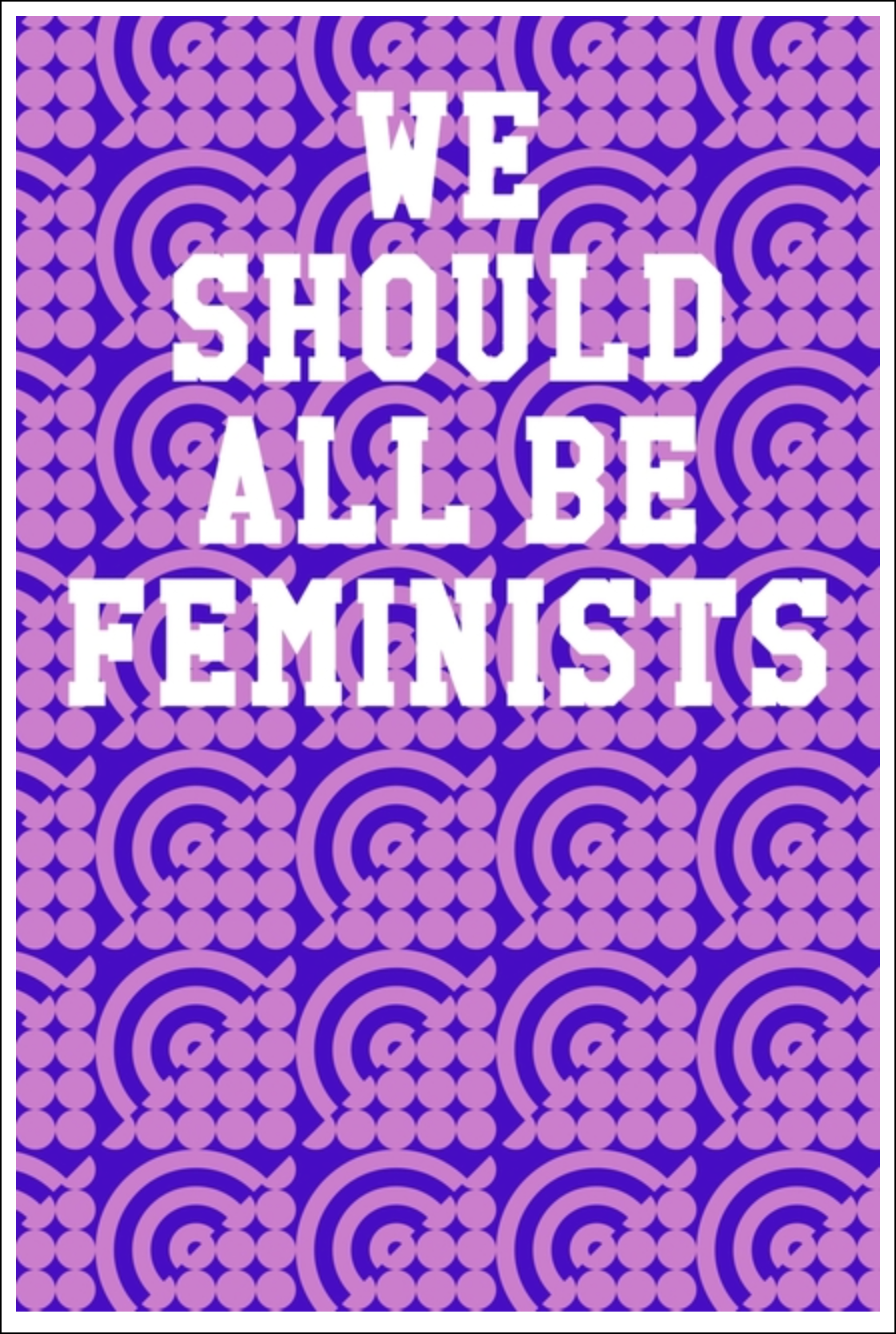 We Should All Be Feminists: Ukulele Tab Notebook - Circles Purple & Pink Notebooks - Tophatter Daily Deals