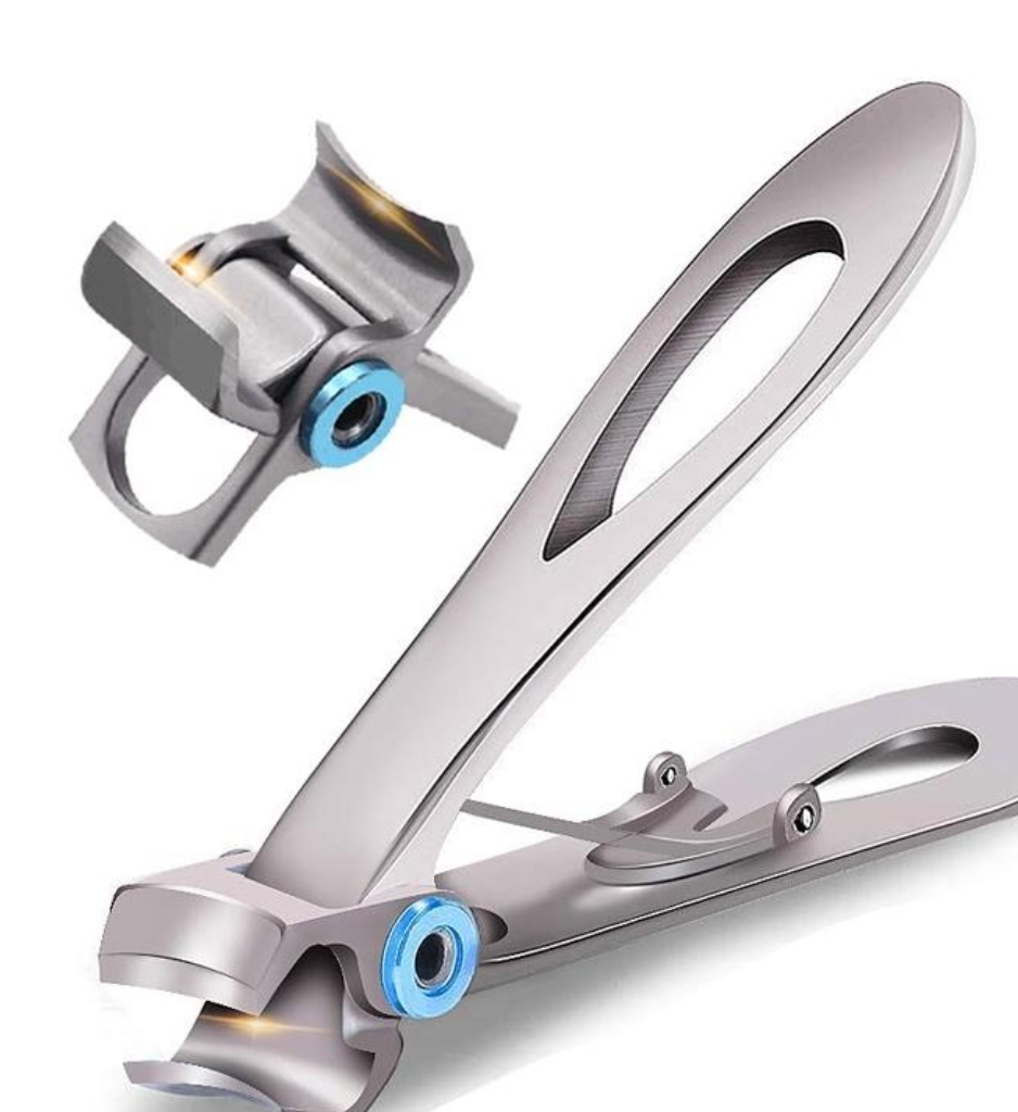 Nail Clippers For Thick Nails Stainless Steel Ergonomic Silver - Tophatter Daily Deals
