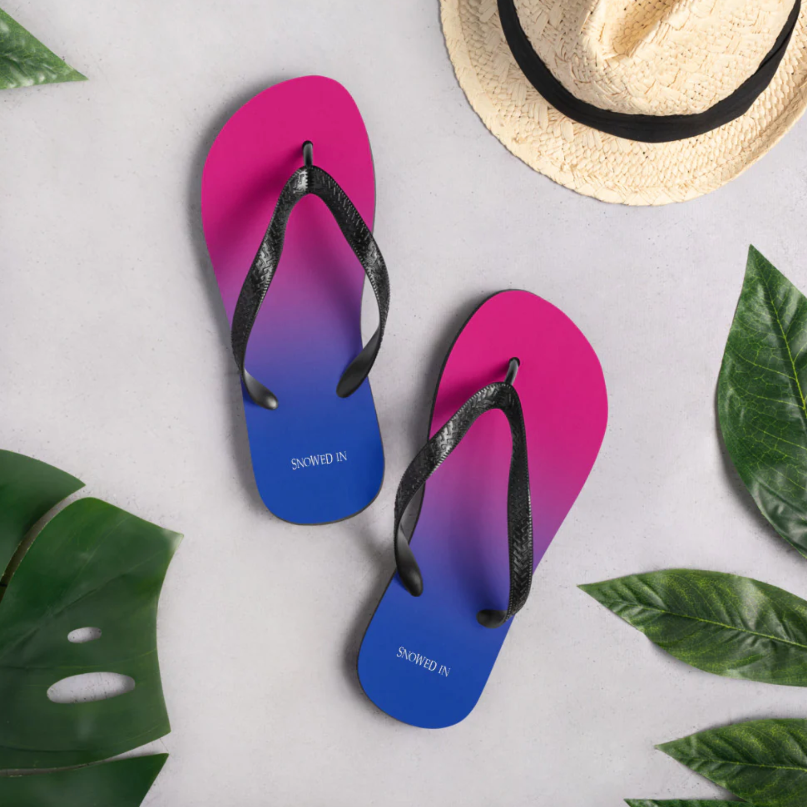 Bi-Pride Flag Flip-Flops Large Flip Flops - Tophatter Daily Deals