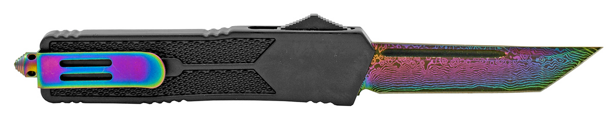 Dragon OTF Knife Titanium Rainbow Automatic Out The Front Switchblade Knife-OTF - Tophatter Daily Deals