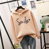 Soft Relaxed Women Hoodie - Oversized Pullover, Cotton Casual Apricot - Tophatter Daily Deals