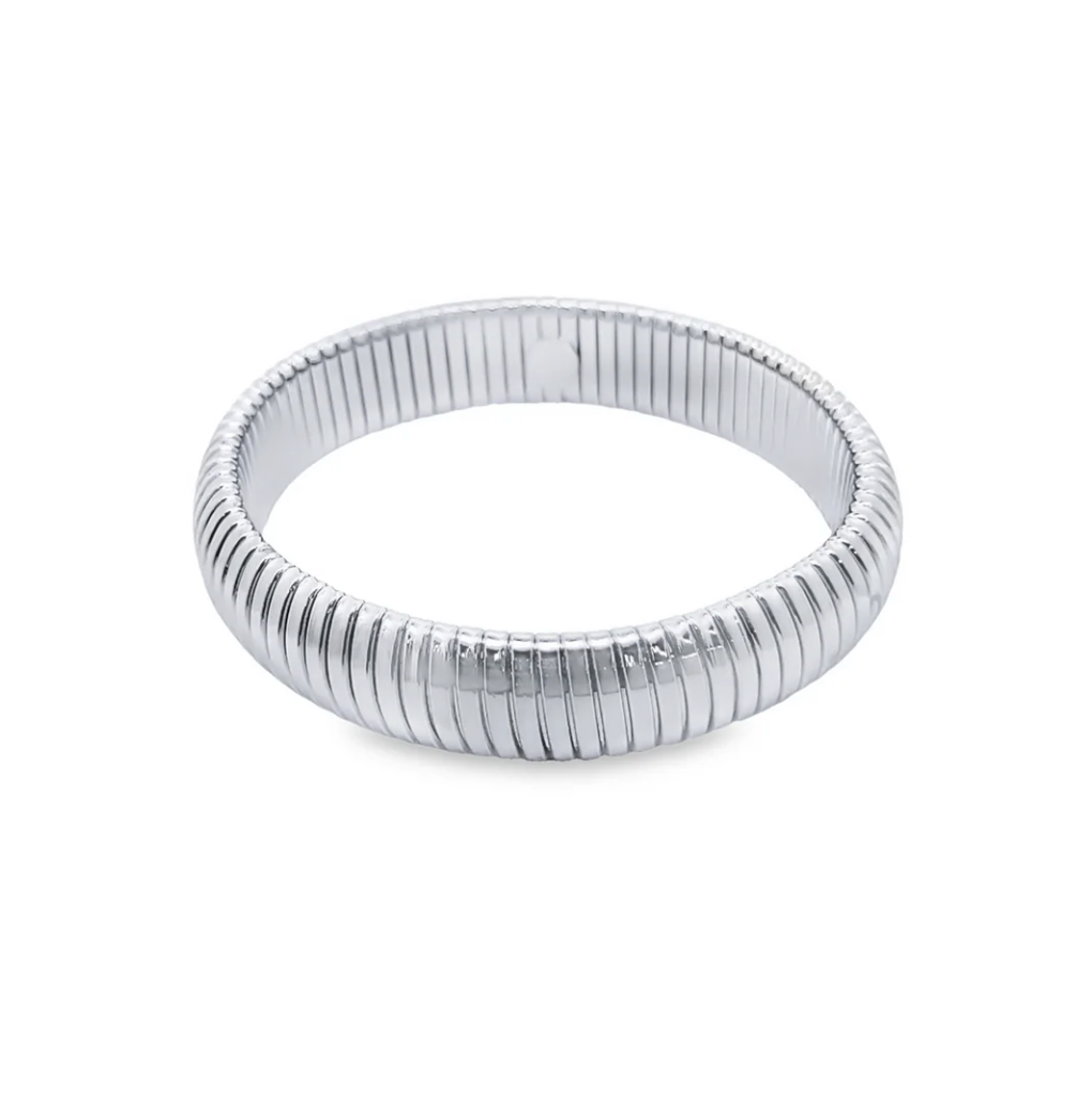 Solalei Bangle Rhodium Bracelets - Tophatter Daily Deals