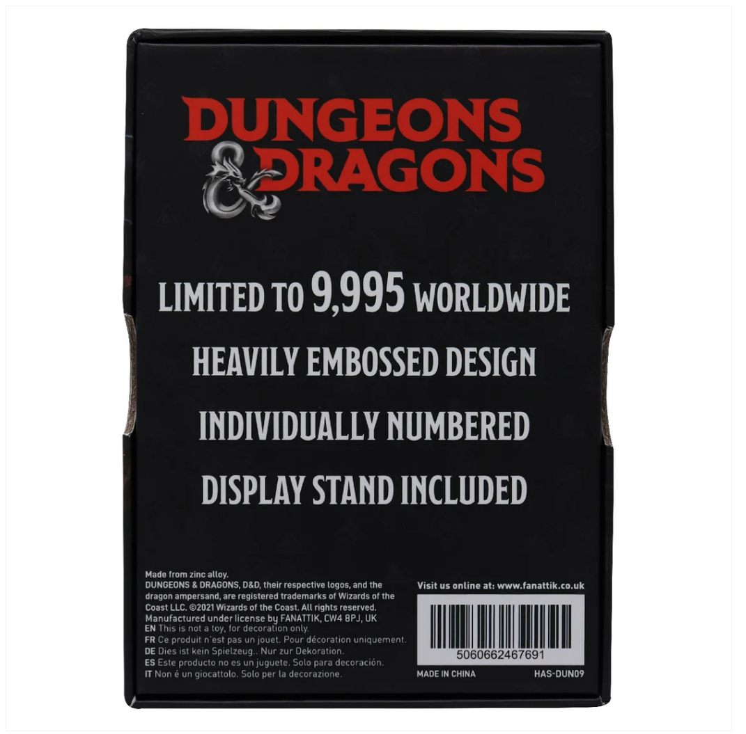Dungeons &amp; Dragons – Official Limited Edition Monster Manual Ingot Replica Coin - Tophatter Daily Deals