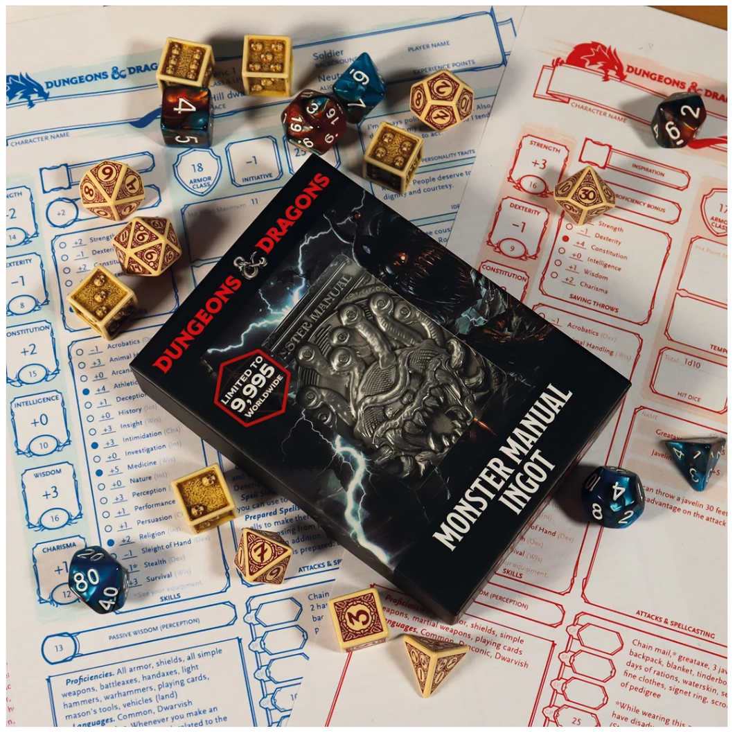 Dungeons &amp; Dragons – Official Limited Edition Monster Manual Ingot Replica Coin - Tophatter Daily Deals