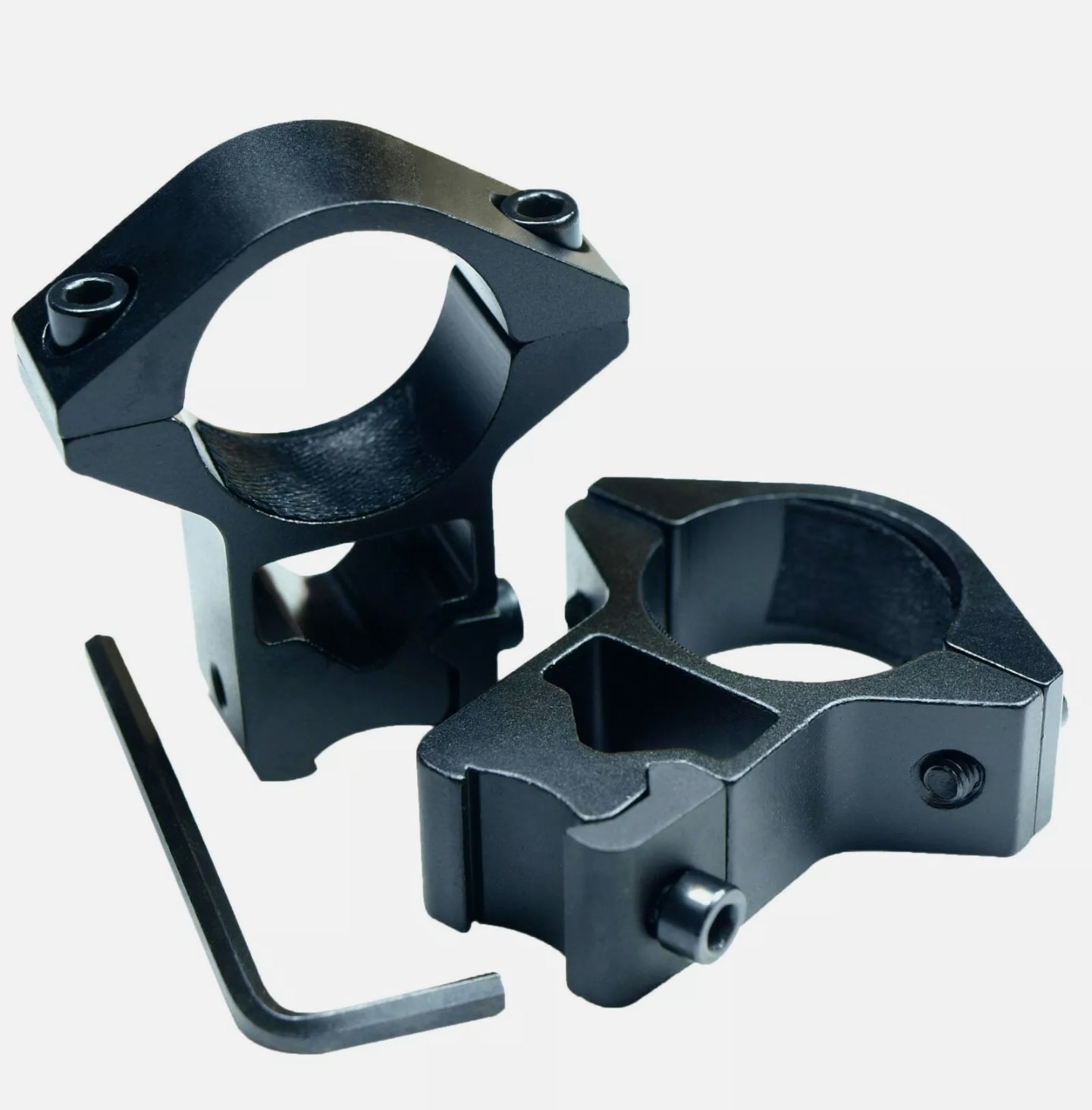 2 Pcs 1" Diameter 10mm 3/8 scope ring mount - Tophatter Daily Deals