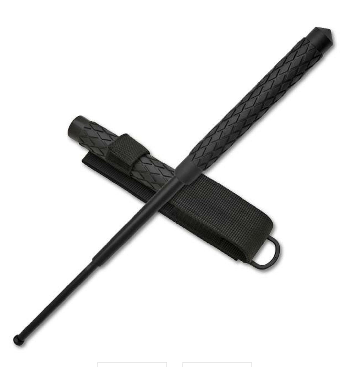 26" Solid Steel Baton and Sheath baton - Tophatter Daily Deals