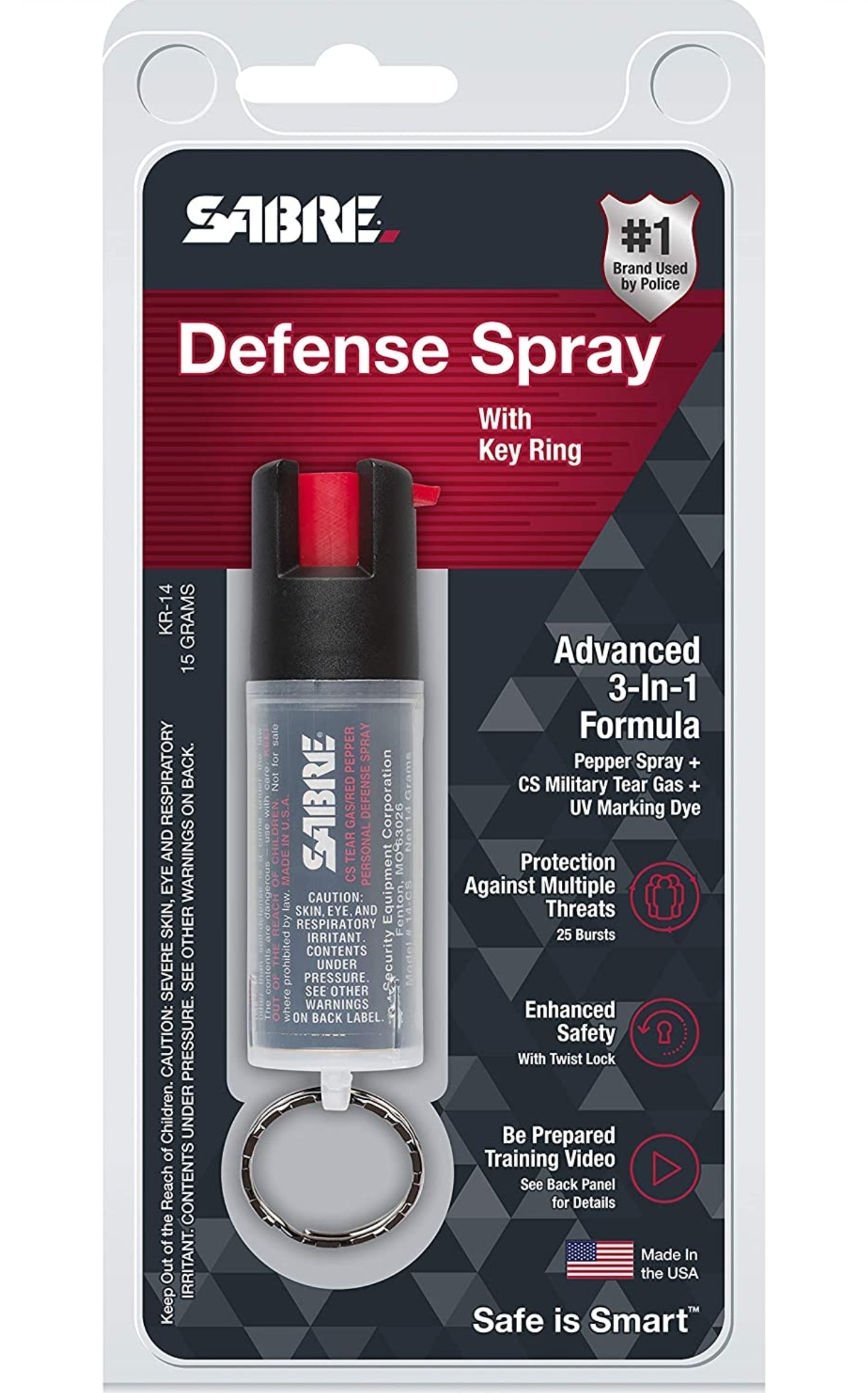 Pepper Spray Sabre Mini - Tophatter Daily Deals
