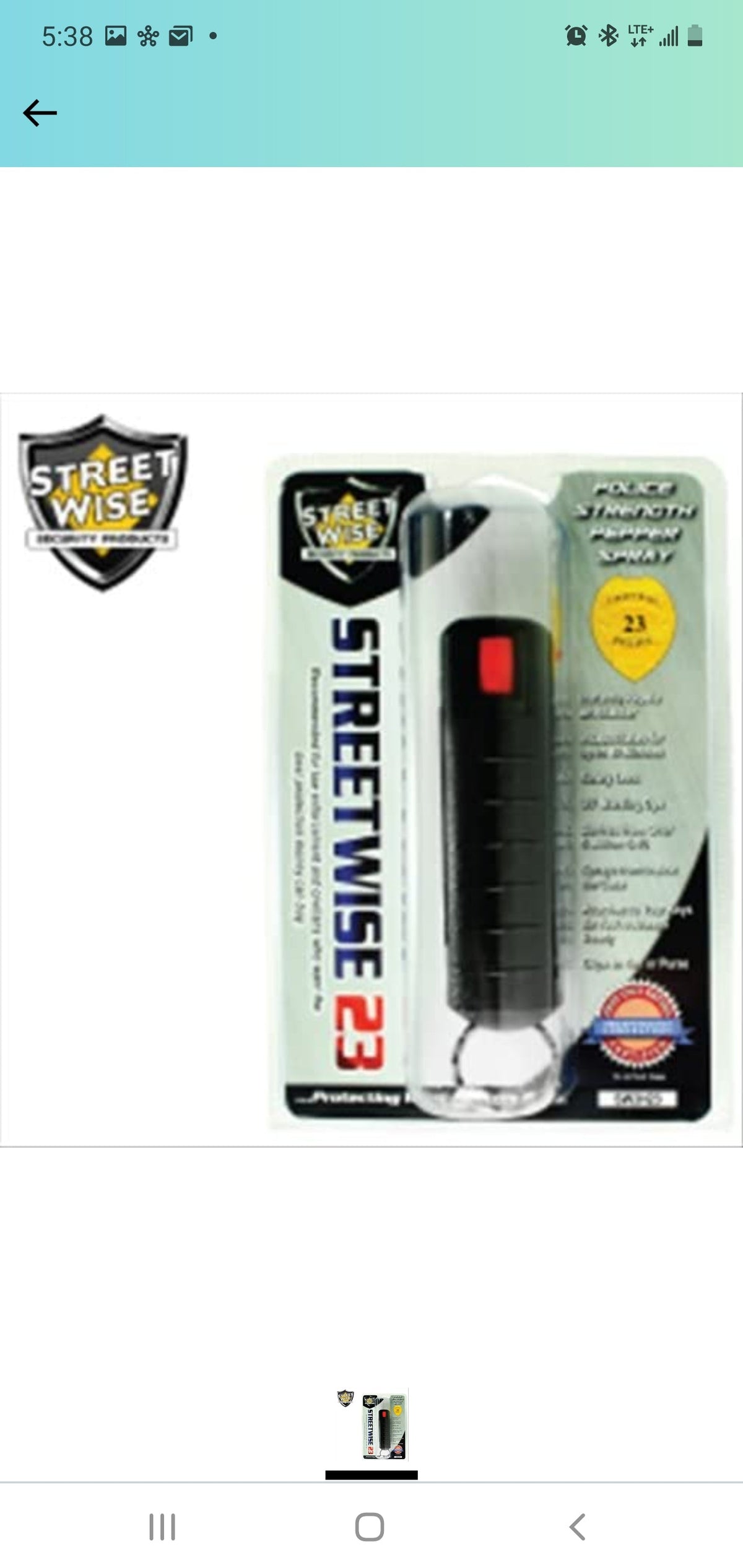 Pepper Spray Black - Tophatter Daily Deals