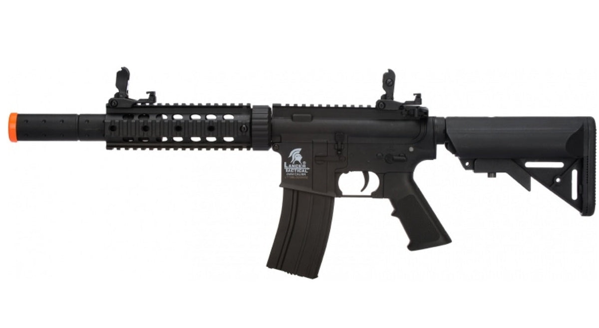 Lancer Tactical M4 SD GEN 2 Polymer AEG Airsoft Rifle - BLACK - Tophatter Daily Deals