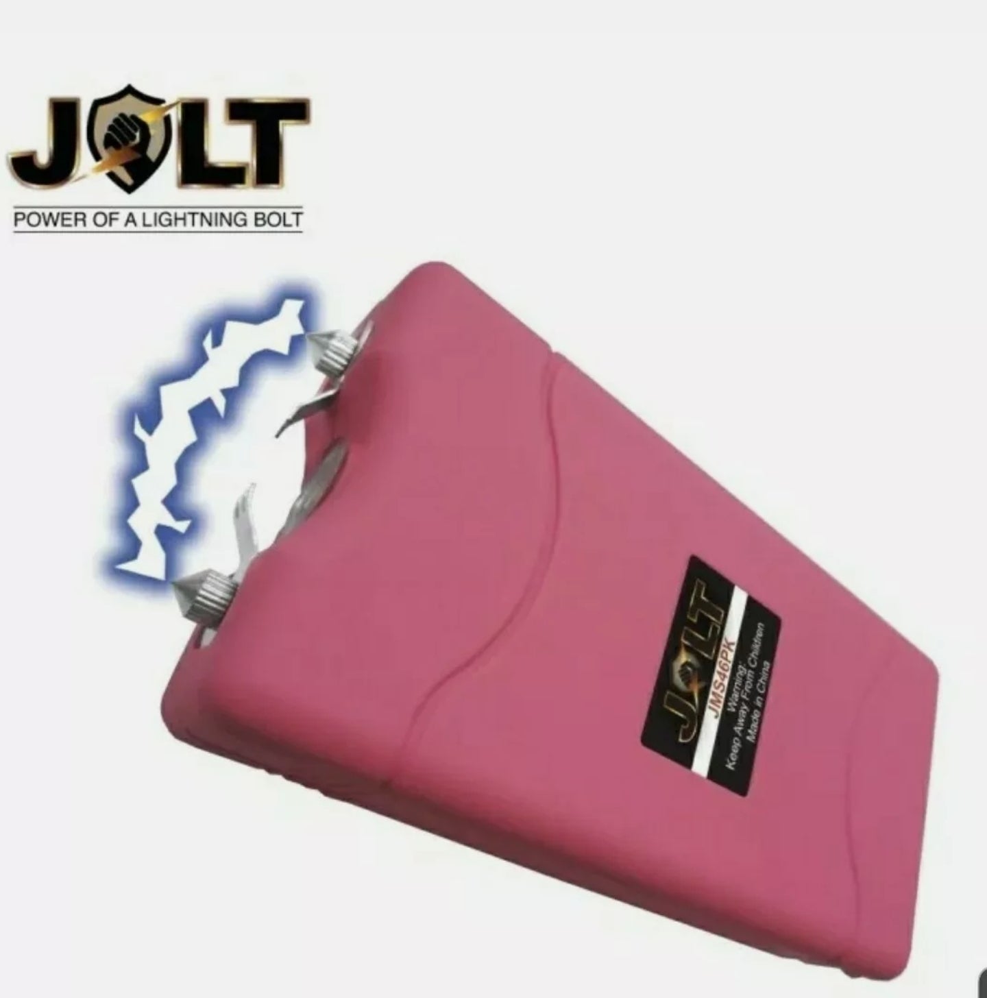 JOLT Mini 56,000,000 Volt STUN GUN w/ LED Light & Holster - Max Strength PINK - Tophatter Daily Deals