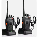 2 Pack Set Long Range Walkie Talkie 50 Mile Two Way Radio Charge Waterproof - Tophatter Daily Deals