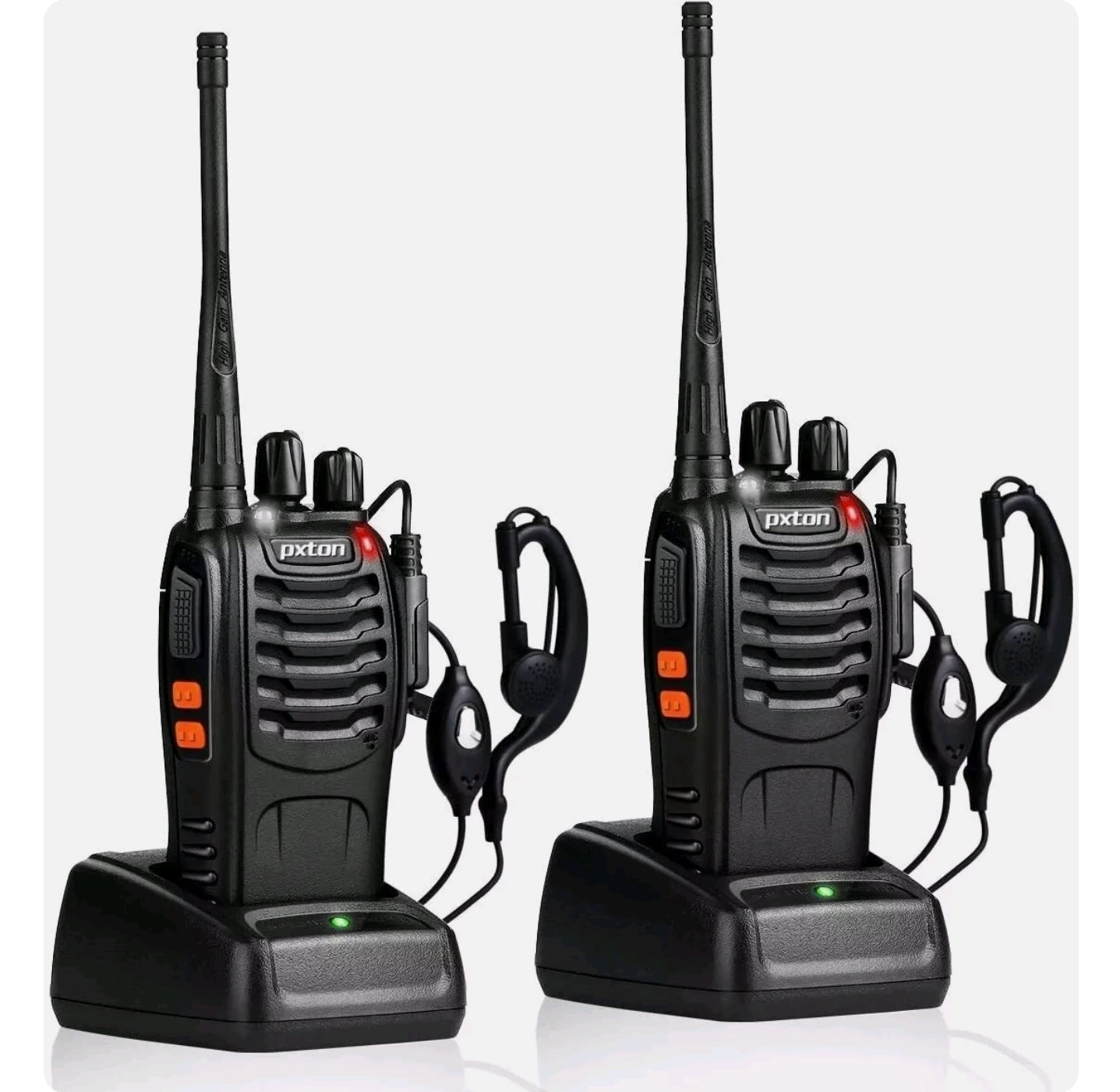2 Pack Set Long Range Walkie Talkie 50 Mile Two Way Radio Charge Waterproof - Tophatter Daily Deals
