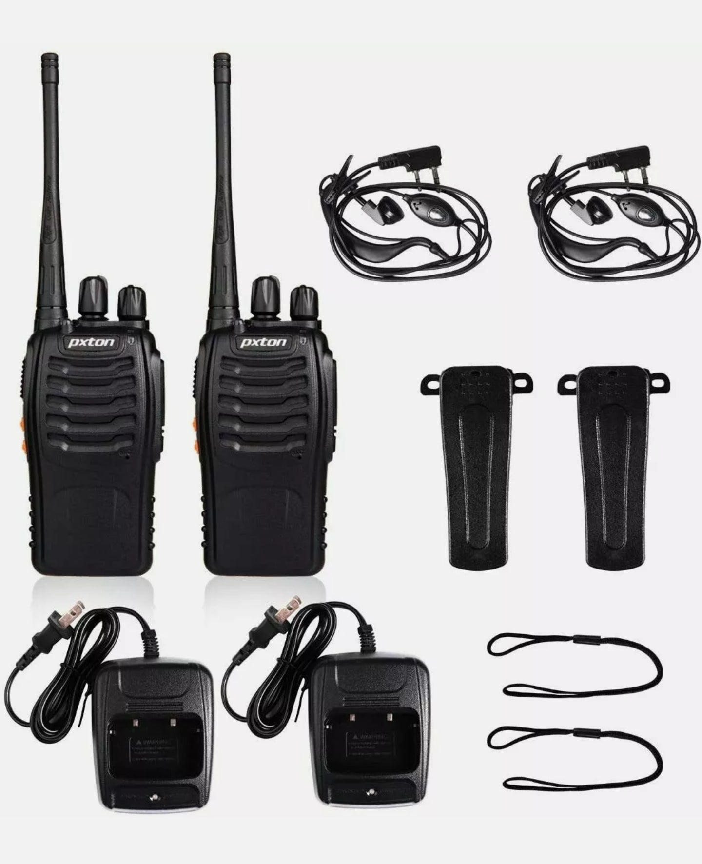 2 Pack Set Long Range Walkie Talkie 50 Mile Two Way Radio Charge Waterproof - Tophatter Daily Deals
