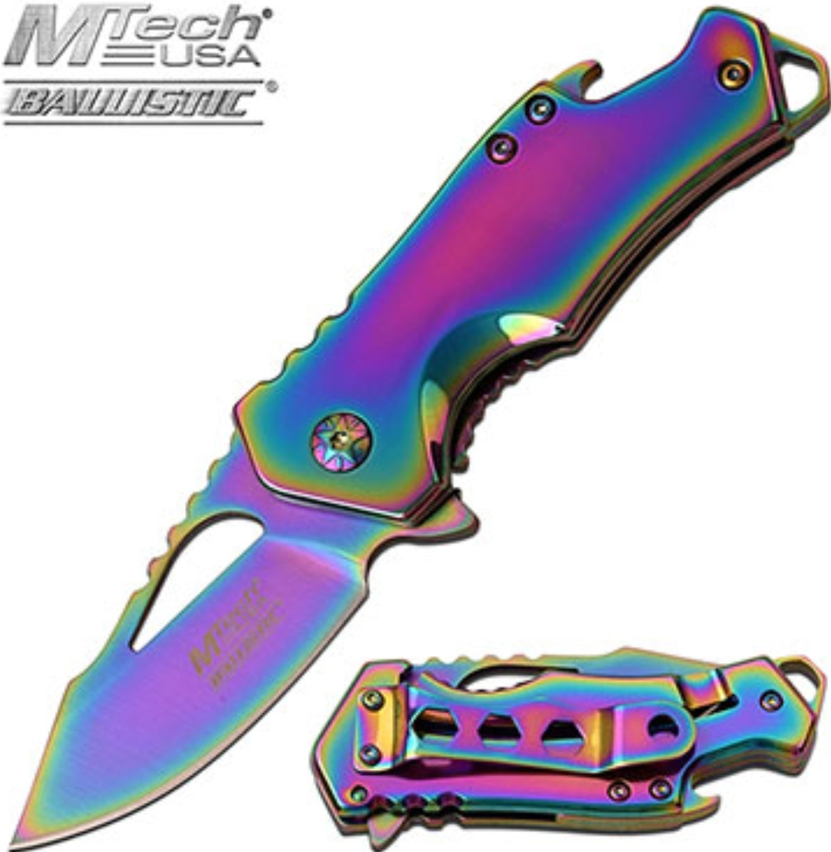 MTECH USA MT-A882SRB SPRING ASSISTED KNIFE 3" CLOSED - Tophatter Daily Deals