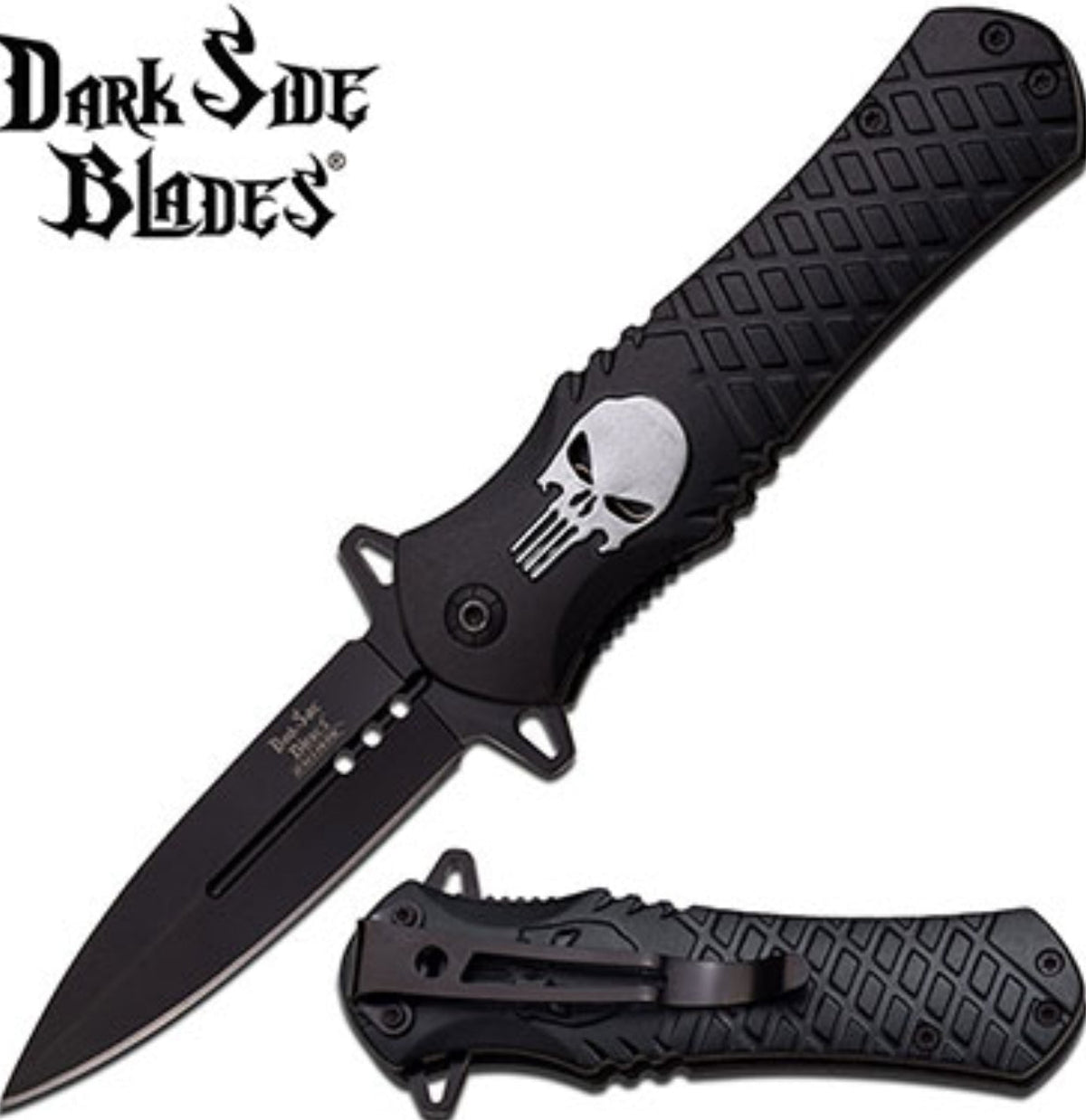 DARK SIDE BLADES DS-A014BK SPRING ASSISTED - Tophatter Daily Deals