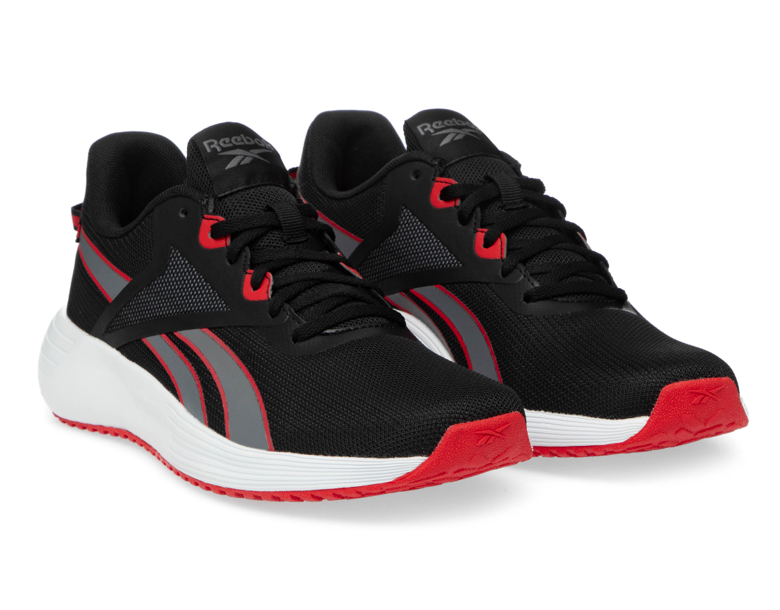 Reebok Men's Lite Plus 3 Shoes - Cblack/Pugry6/Vecred Cblack Pugry6 Vecred Footwear - Tophatter Daily Deals