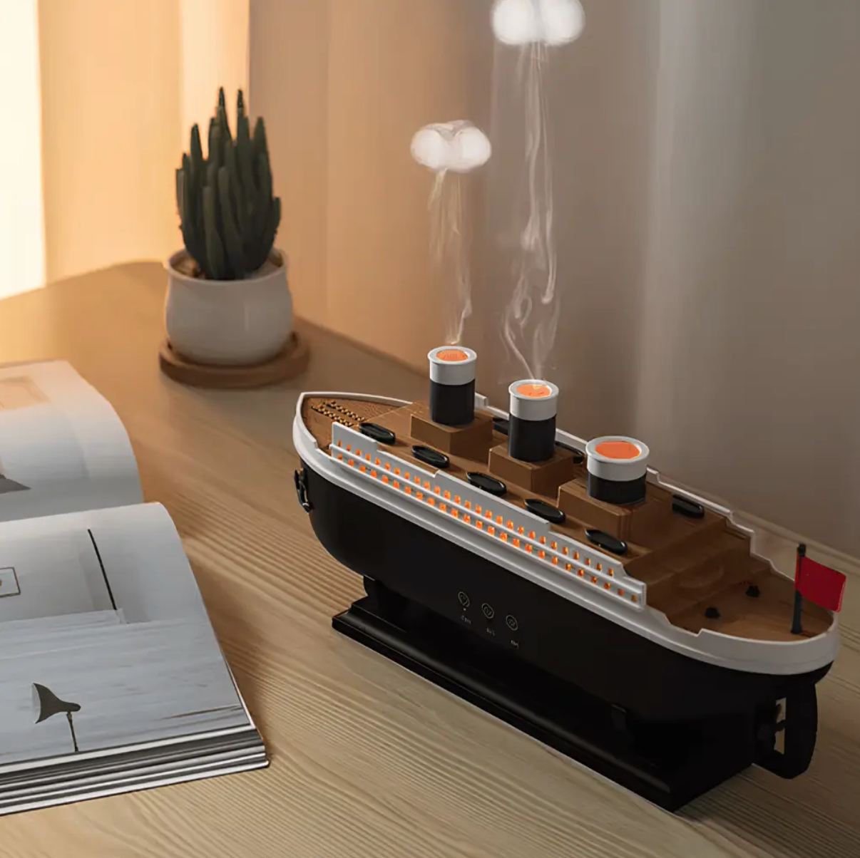 Titanic Humidifier + FREE Heart Of The Ocean Necklace - Tophatter Daily Deals
