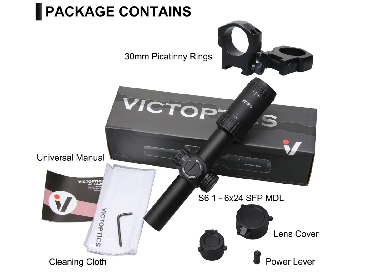 VECTOR OPTICS OPSL23 S6 1-6X24 ET SFP SCOPE - Tophatter's Army Deals OPTICS & SCOPES - Tophatter Daily Deals