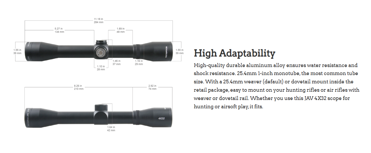 VICTO OPTICS RIFLE SCOPE OPSL19 JAV 4X32 - Tophatter's Army Deals RIFLES - Tophatter Daily Deals