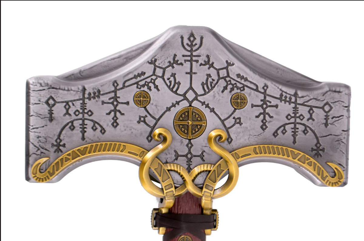 God Of War: Ragnarok - Deluxe Thor Mjolnir (Full Metal) War Hammer - Tophatter Daily Deals