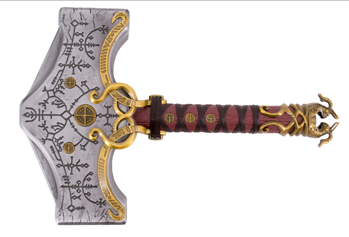 God Of War: Ragnarok - Deluxe Thor Mjolnir (Full Metal) War Hammer - Tophatter Daily Deals