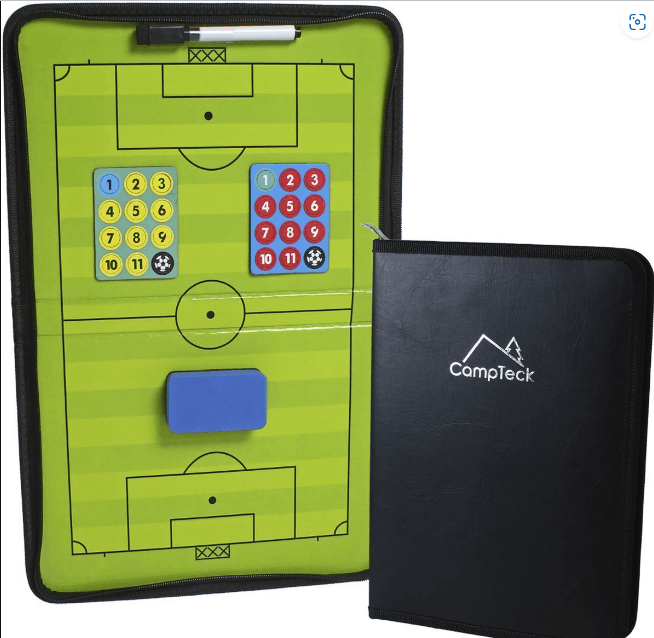 Magnetic Football Coaching Board Tactics Strategy - Double Sided with Player Markers Soccer - Tophatter Daily Deals