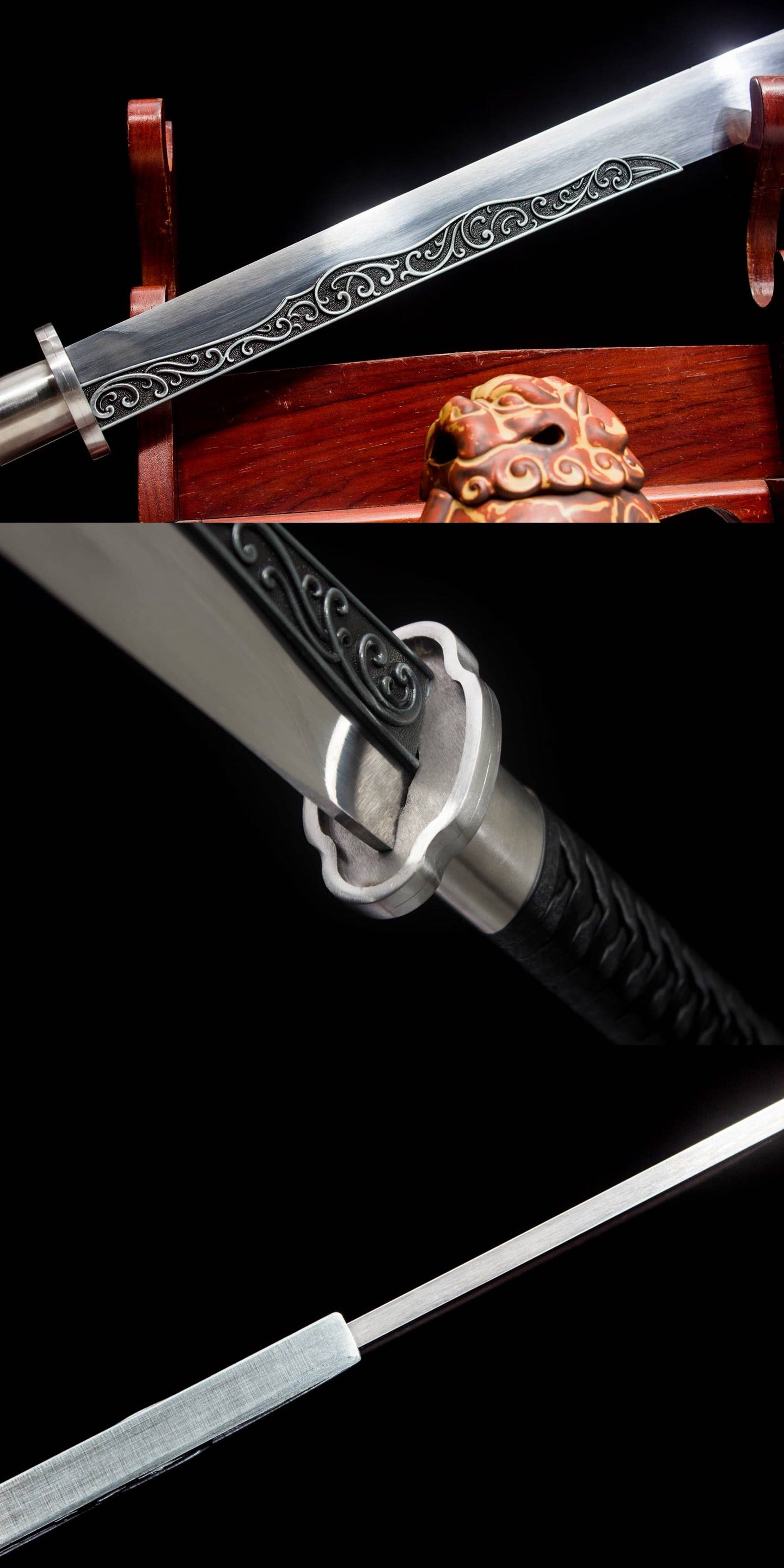 Scroll Grass Pattern Wrapped Sabre - Tophatter Daily Deals