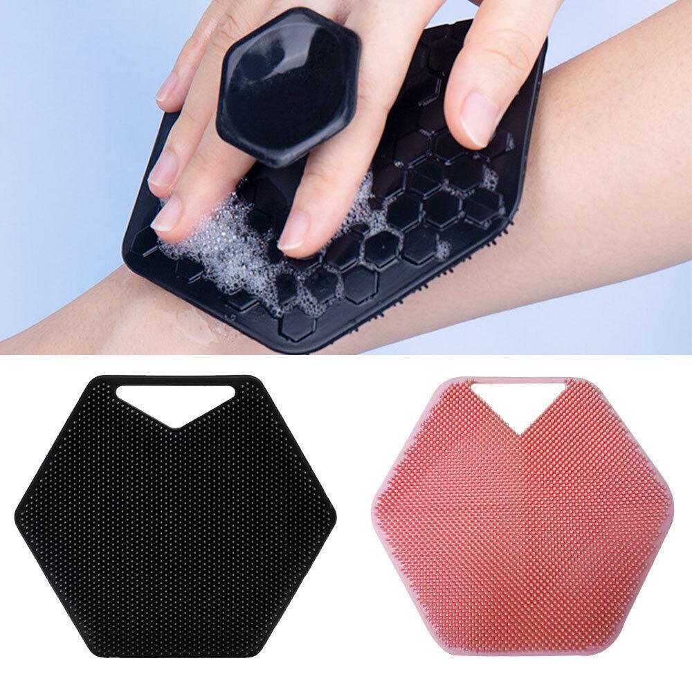Silicone Body Scrubber - Silicone Body Face Scrubber Shower Cleansing Brush Exfoliating Deep Clean Brush Health & Beauty - Tophatter Daily Deals