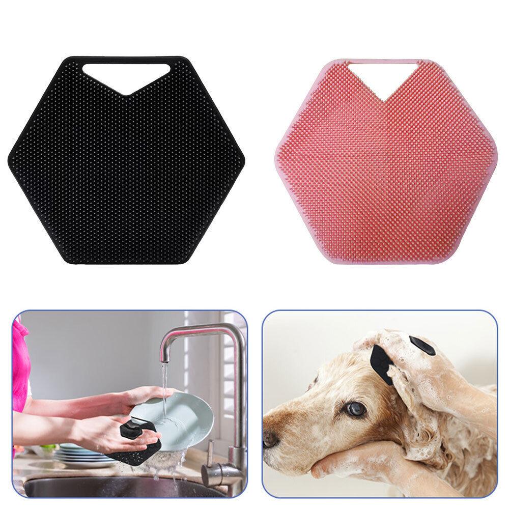 Silicone Body Scrubber - Silicone Body Face Scrubber Shower Cleansing Brush Exfoliating Deep Clean Brush Health & Beauty - Tophatter Daily Deals