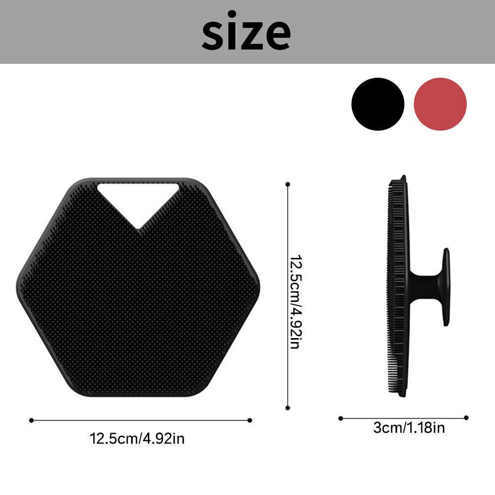 Silicone Body Scrubber - Silicone Body Face Scrubber Shower Cleansing Brush Exfoliating Deep Clean Brush Health & Beauty - Tophatter Daily Deals