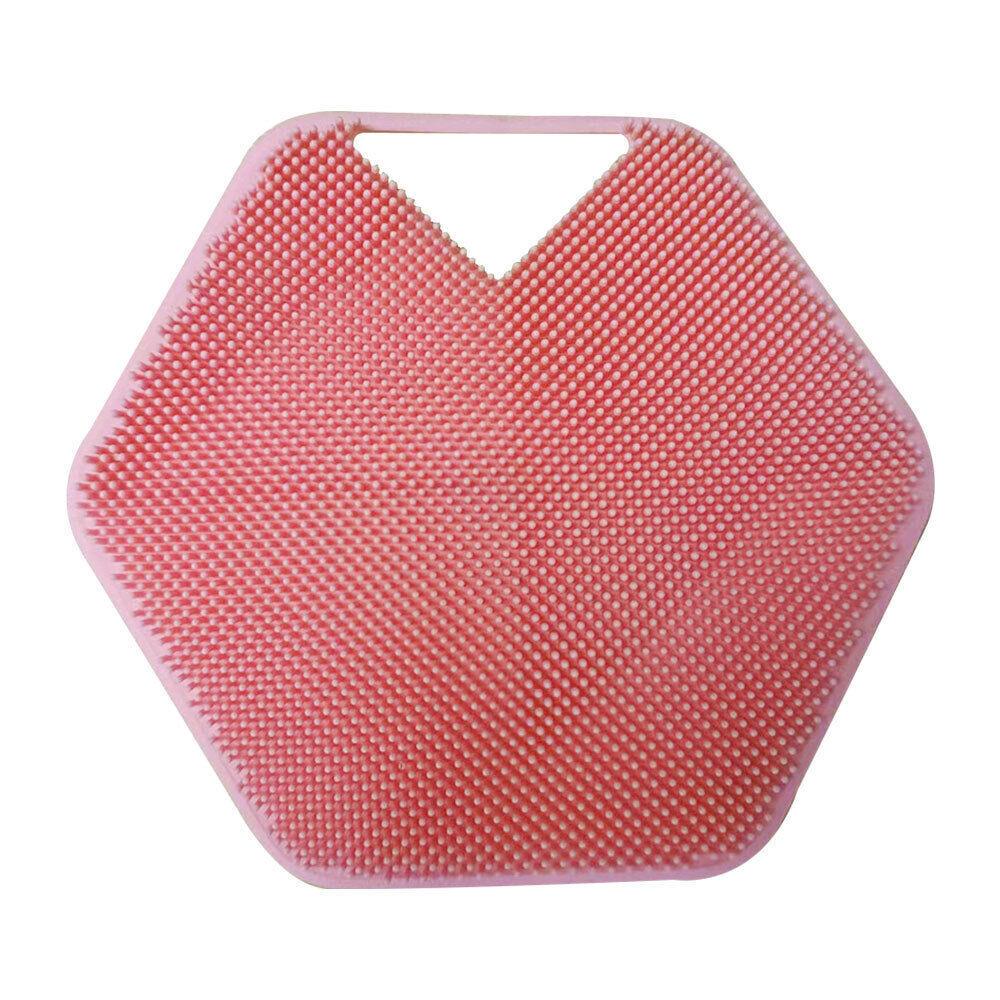 Silicone Body Scrubber - Silicone Body Face Scrubber Shower Cleansing Brush Exfoliating Deep Clean Brush Pink Health & Beauty - Tophatter Daily Deals