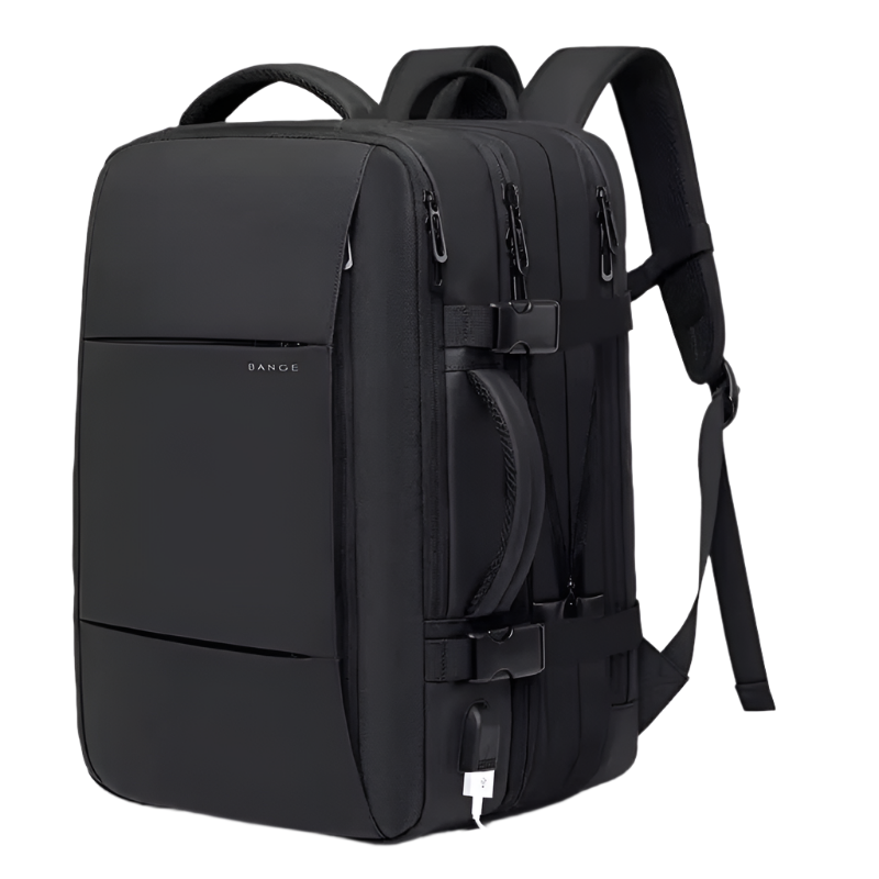 Expandable Travel Backpack Black Backpacks - Tophatter Daily Deals