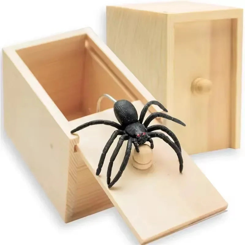 Funny Pop-Up Spider Scare Box - Desk Decor Gag Gift for Halloween, Christmas & Birthday, Novelty Office Toy & Home Decoration - Tophatter Daily Deals