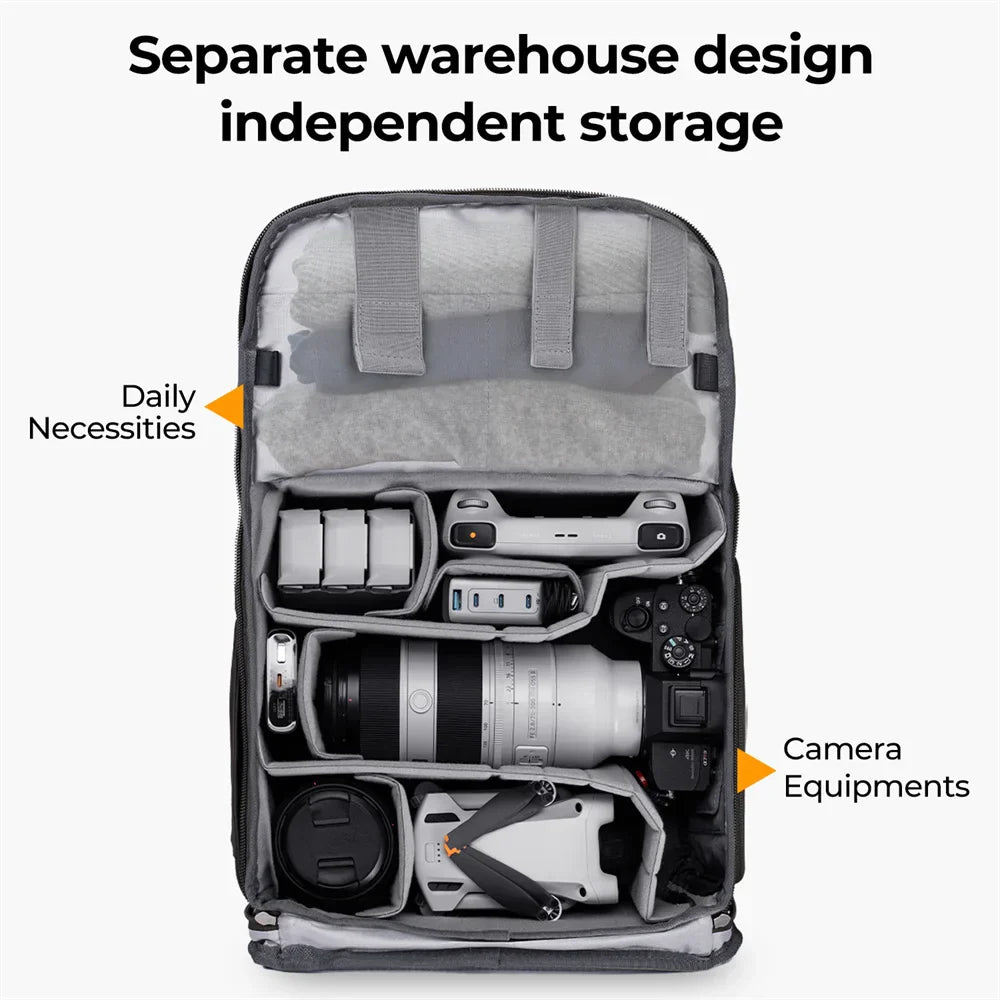 Camera Backpack for Camping Black Backpacks - Tophatter Daily Deals