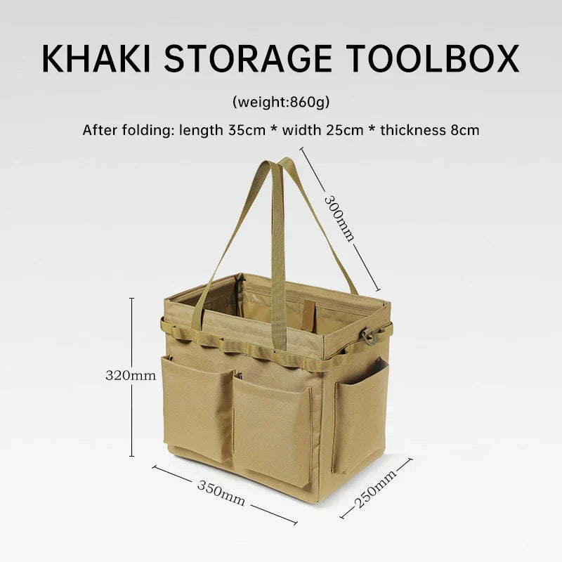 Multi-Functional Canvas Bag with Built-in Table Khaki Duffel Bags - Tophatter Daily Deals