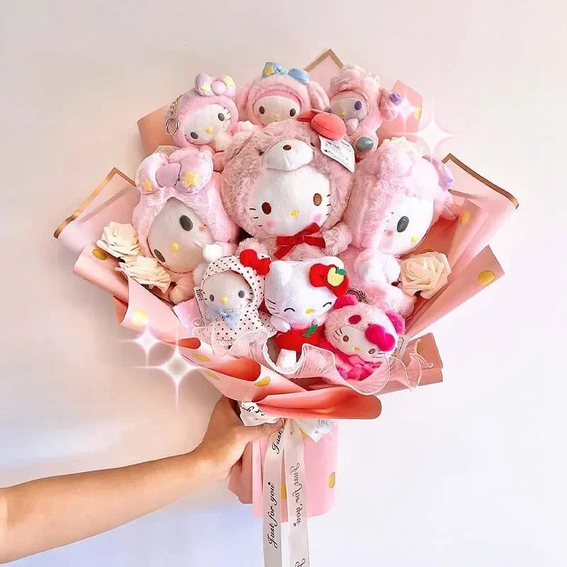 Sanrio Led Lights My Melody Plush Toy Bouquet Flowers - Tophatter Daily Deals