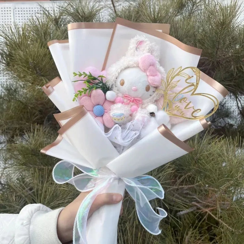 Sanrio Hello Kitty Plush Toy Flower Bouquet Flowers - Tophatter Daily Deals