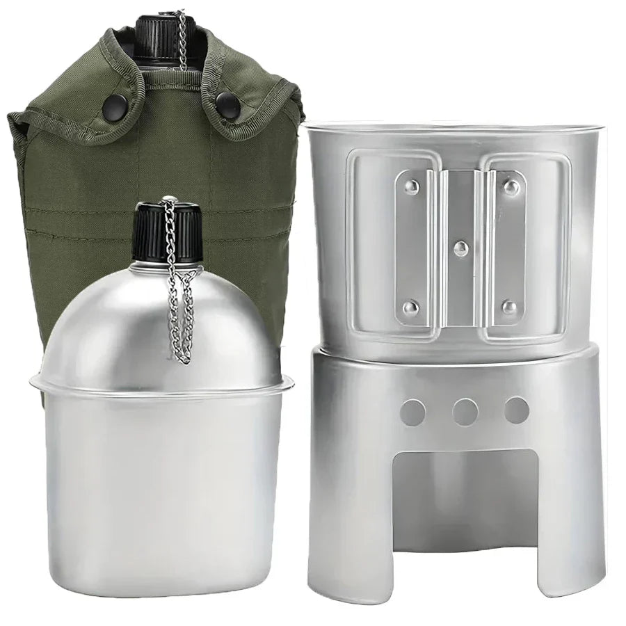 Camping Water Cup with Storage Pouch Silver Camp Cooking - Tophatter Daily Deals