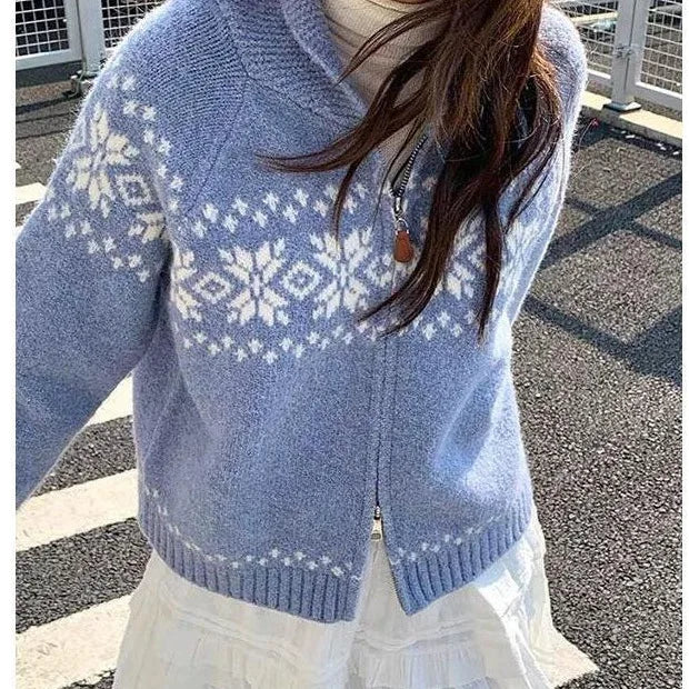 Soft Cozy Women’s Knit Cardigan Jacket – Zip Up Knit Winter - Tophatter Daily Deals