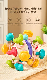 Baby Teether Rattle Hand Grip Sensory Ball Toy Newborn - Tophatter Daily Deals
