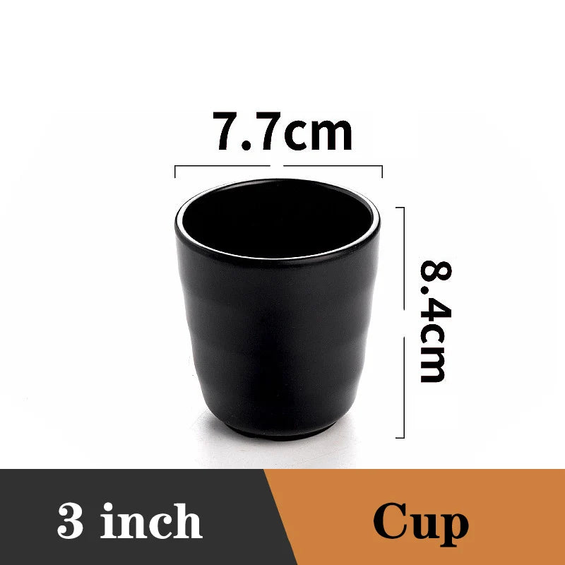 Ramen Bowl Black Plastic Japanese Style Noodle Bowl 7516-1cup - Tophatter Daily Deals