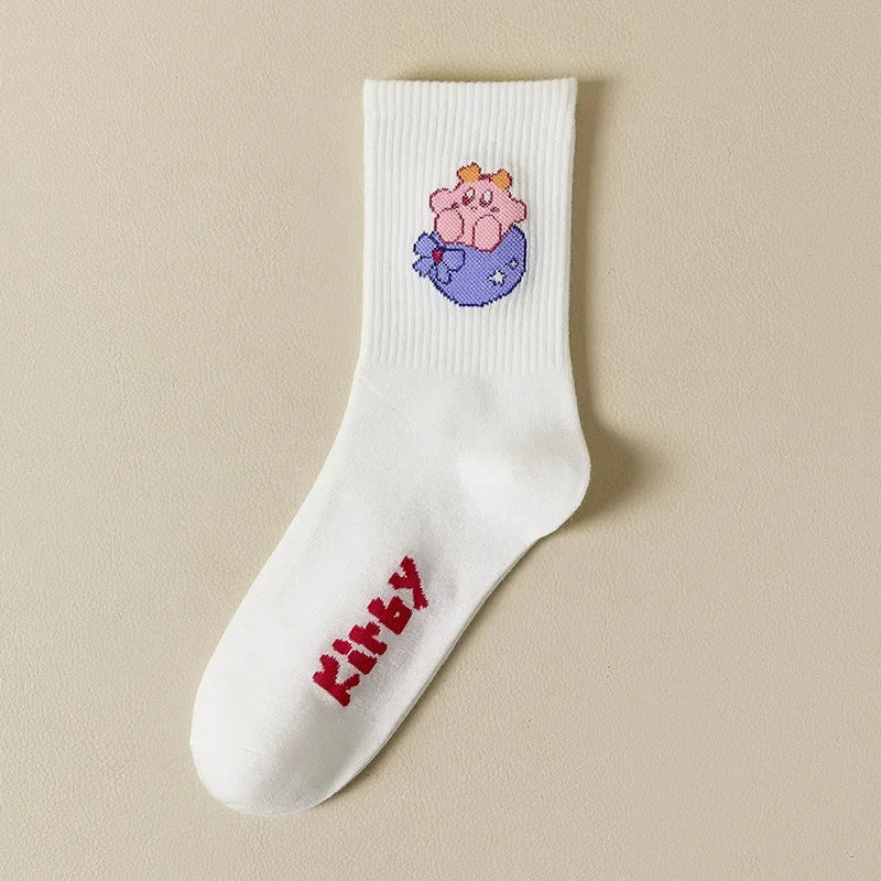 Kirby Kawaii Pink Socks Kirby B One Size Anime - Tophatter Daily Deals