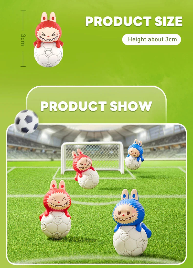 Genuine Pop Mart The Monsters Labubu Pop Bean Football in The UK Set Mythical - Tophatter Daily Deals